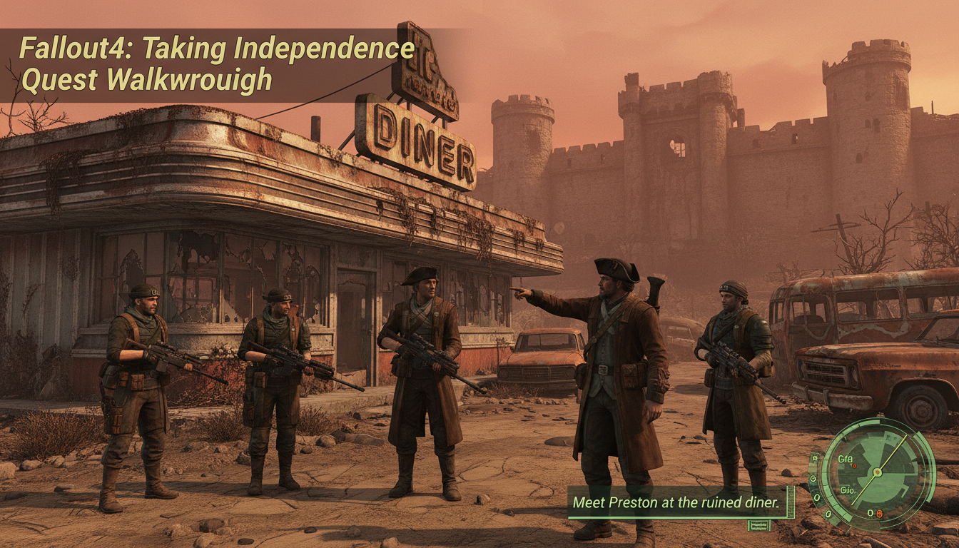 Fallout4: Taking Independence Quest Walkthrough