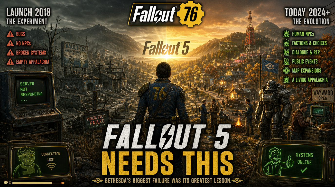 Fallout 5 Needs to Learn From Fallout 76